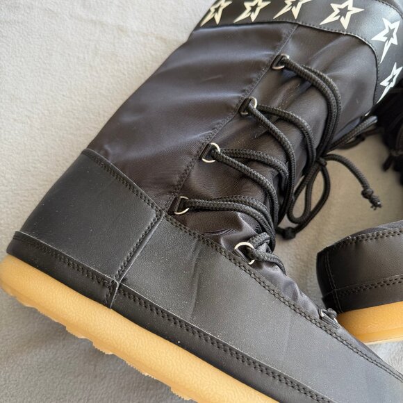 Women's Buffy Winter Boots - Wild Fable Black 10 - Picture 6 of 14